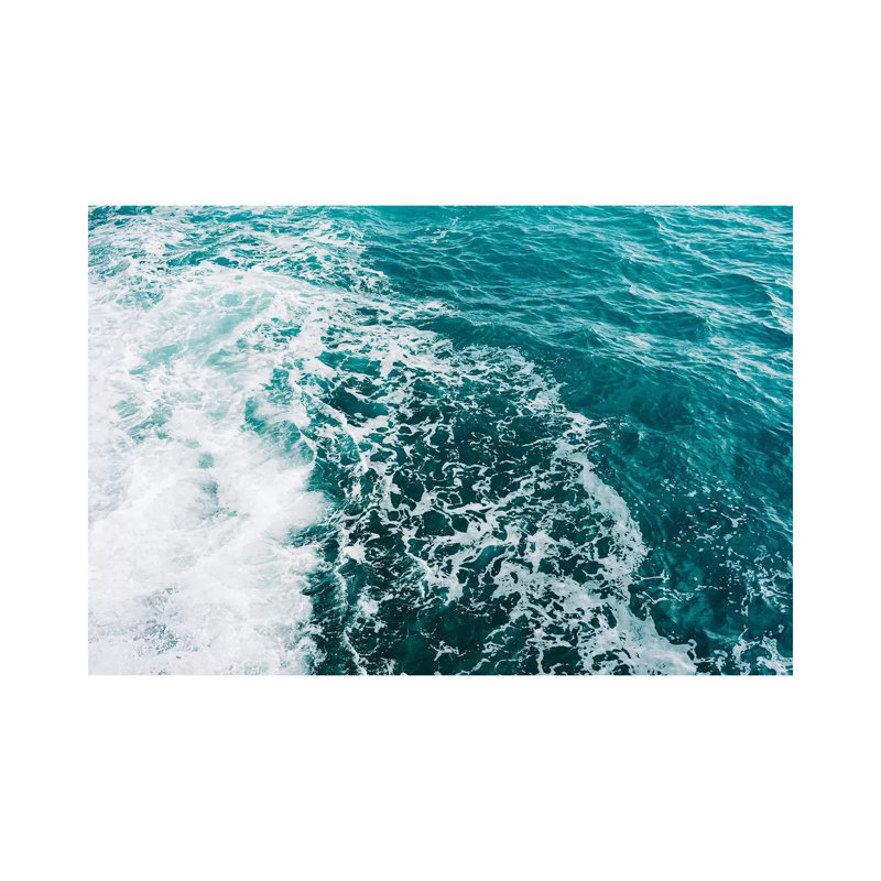 Amalfi Coast Water XVI 1 Piece Wall Art on Canvas, 30.48cm H x 45.72cm W x 1.91cm D, Wrapped Canvas