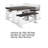 Orso 4Pc Counter Height Breakfast Nook Dining Table, Off White Brown