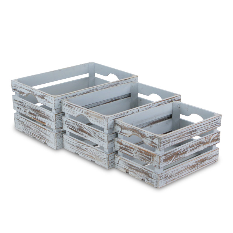 Ensemble de casiers en bois 3 pièces
