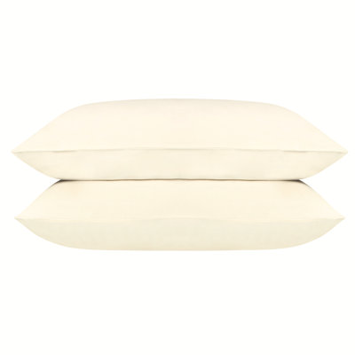 Percale Pillowcase 100% Organic Cotton Percale, 400 Thread Count GOTS Certified, Smooth & Moisture-Wicking