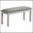 Bench, 41" Rectangular, Kitchen, Dining Room, Entryway, Bedroom, Upholstered, Wood, Solid Wood, Linen-Look Fabric, Transitional-1361494533-1361494535