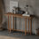 Retro simple rectangular household console table