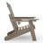 Outdoor Folding Adjustable Adirondack Chair With Hideaway Ottoman & Round Side Table-1018716842