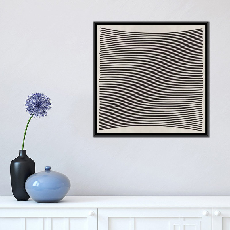 «Jamescia Modern Wavy Lines» par 5by5collective - impression sur toile tendue, H 12 po x l 12 po x P 0,75 po, Toile tendue