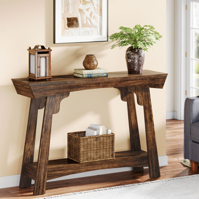 41.3 Inch 2-Tier Console Table With Storage Shelf