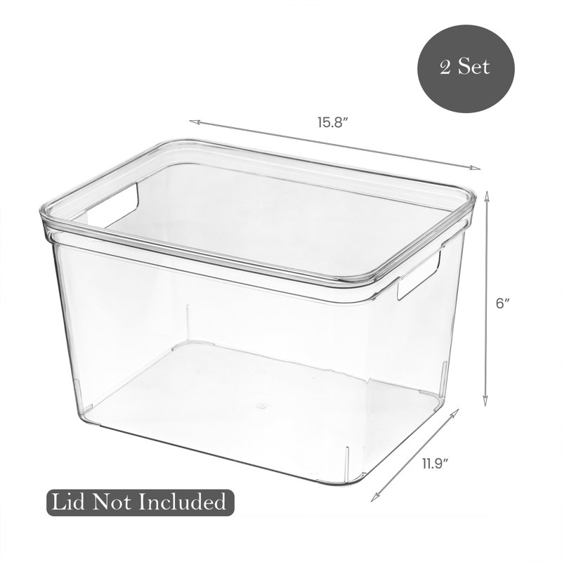 Bac de rangement en plastique