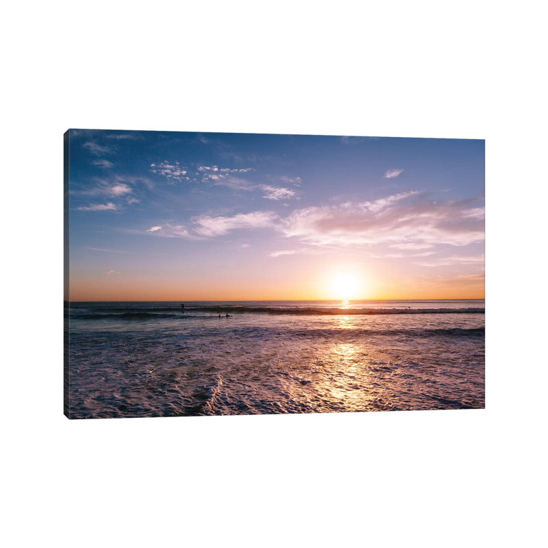 Sunset Surfers III by Bethany Young - Print on Canvas, Wrapped Canvas, 30.48cm H x 45.72cm W x 1.91cm D