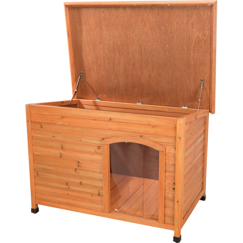  Brown Wood Insulated Dog House