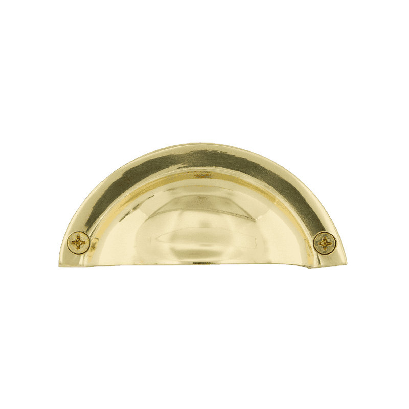 Classic 3" Center to Center Bin Pull, Polished Brass