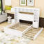 Lit plateforme en bois avec prises intégrées et amplement de rangement-302226804-302226805