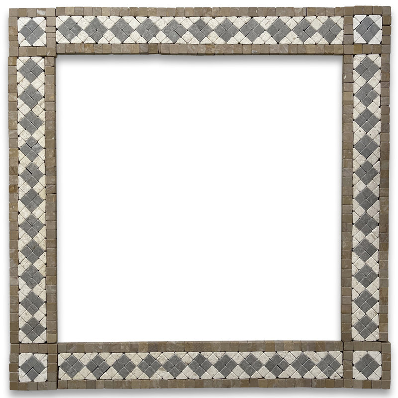 Carreau de mosaïque en marbre 2 po x 12 po Grèce