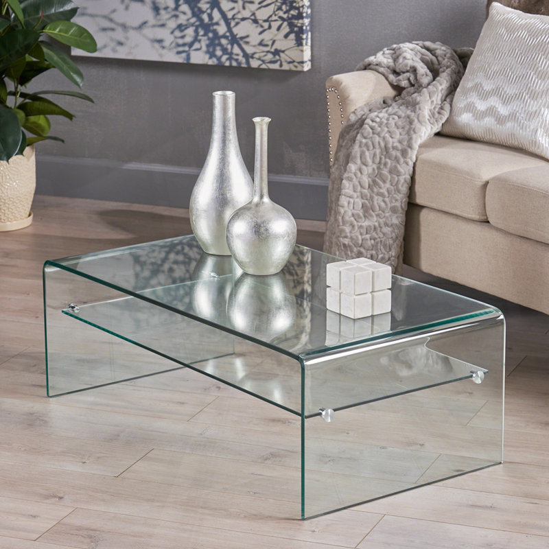Table basse en verre trempé