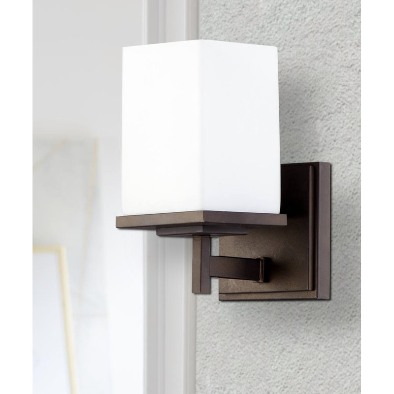 Billi-Jo Steel Armed Sconce, Oiled Bronze