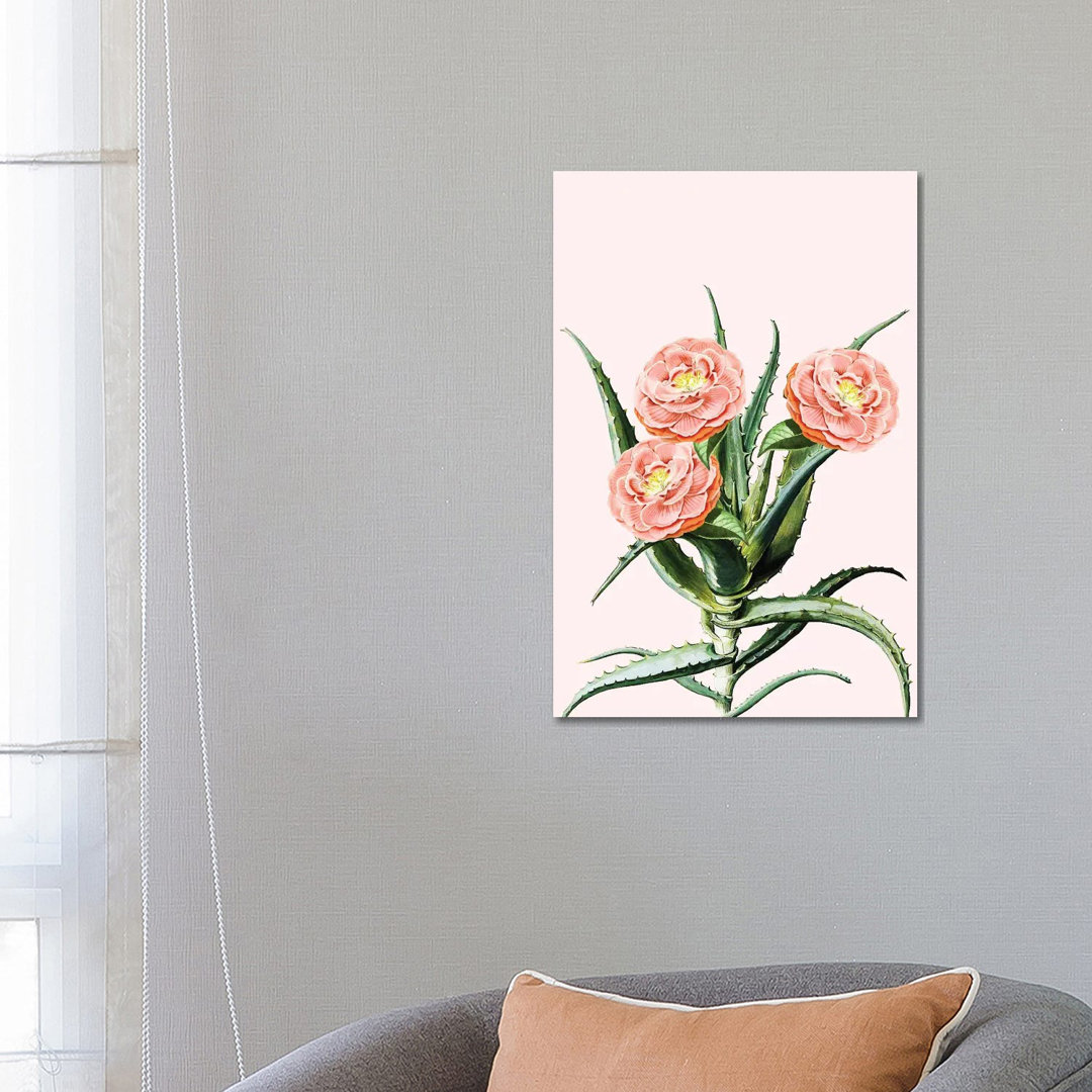 Blush Cactus II von 83 Oranges - Galerie-verpackte Leinwand Giclée