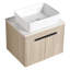 Ensemble de meuble-lavabo mural 24 po avec lavabo en céramique