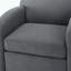 Fauteuil demi-tonneau moderne, tissu semblable au chanvre et ressorts hélicoïdaux