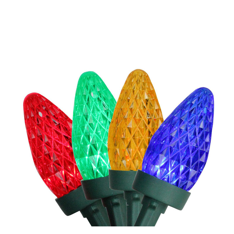 Guirlande 100 lumières DEL C7, Multicolore