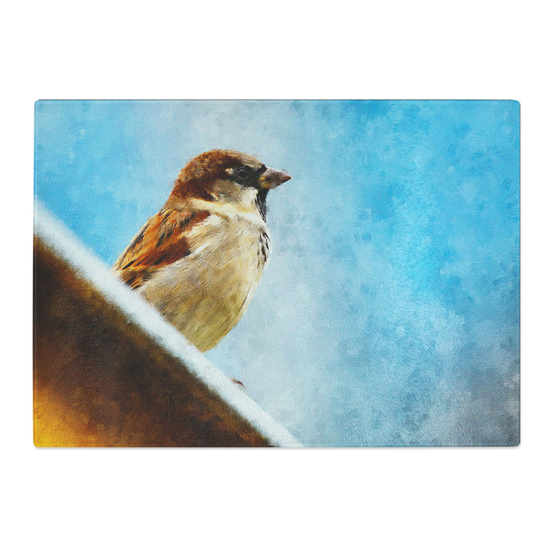 Sparrow Bird Vol.2 Chopping Board, 0.4cm H x 20cm W x 28.5cm L