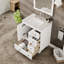 Meuble-lavabo avec comptoir Carrara et lavabo encastré en porcelaine Curio l 24 po x P 18 po-1425719098