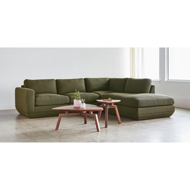 Podium Modular 4 PC Lounge Sectional A, Right Hand Facing, Copenhagen Terra