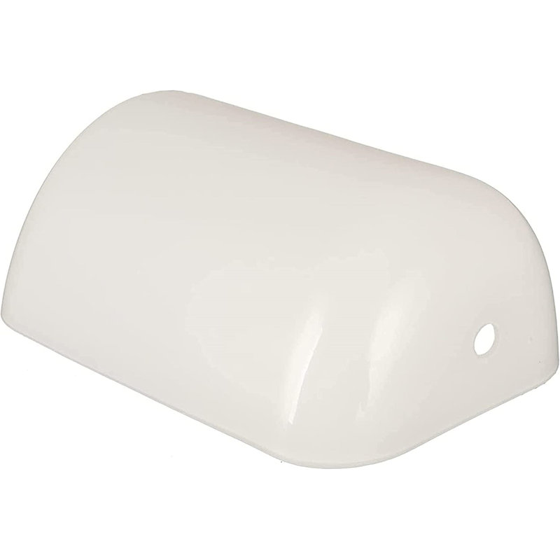 3.25 in. H Glass Rectangle Lamp Shade, White
