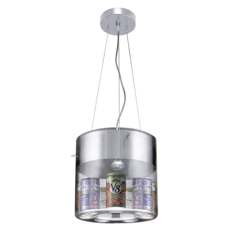 Livy 1 - Light Chrome Drum Pendant