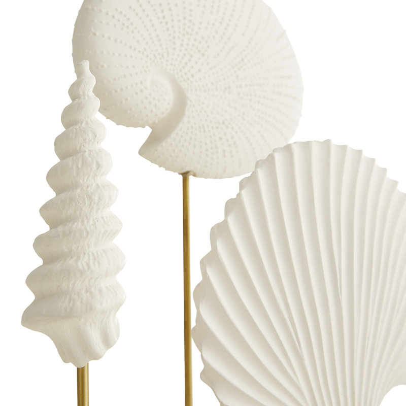 3 Piece Shell Sculpture Set