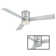 Axis 3 - Blade Outdoor Smart Flush Mount Ceiling Fan with Remote Control and LED Light Kit Included, Works With Alexa and iOS / Android App