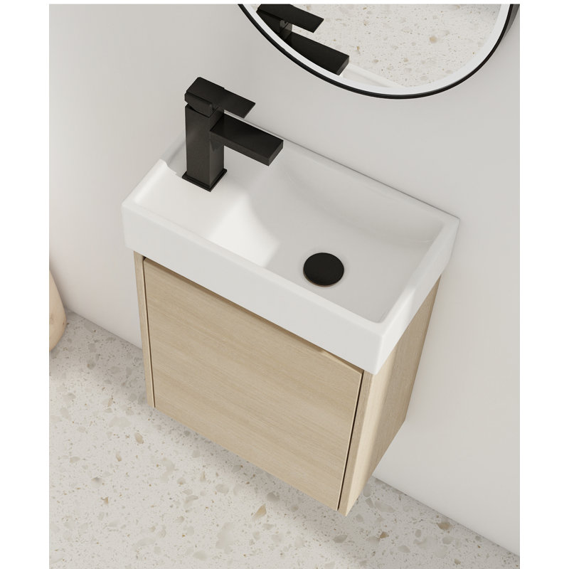 Seychelle 16.1'' Single Bathroom Vanity with Ceramic Top