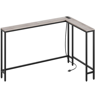 L Shaped Console Table 70.9" Long Narrow Sofa Table Foyer Table