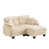 Chenille crème beige