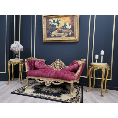 Dedrian 65'' Velvet Settee