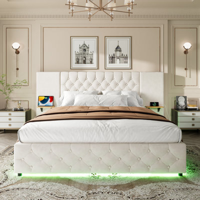 Upholstered Ottoman Storage Bed