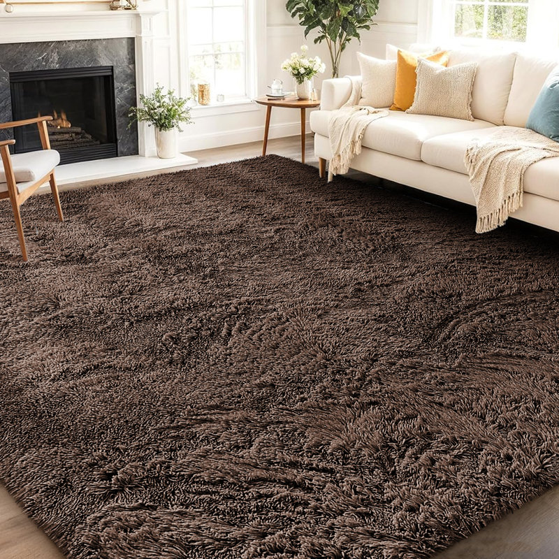 Machine Tufted Shag Area Rug, Rectangle 200 x 290 cm