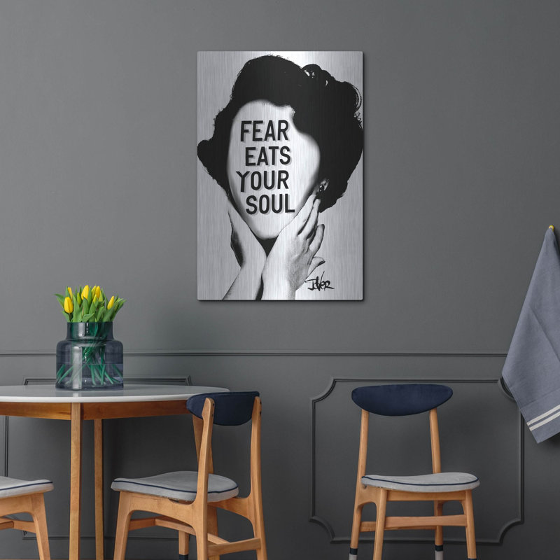 Winston Porter 'Fear' by Loui Jover Metal Wall Art, 36" H x 24" W