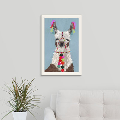 Novogratz’pom pom llama i ", reproduction d’art encadrée