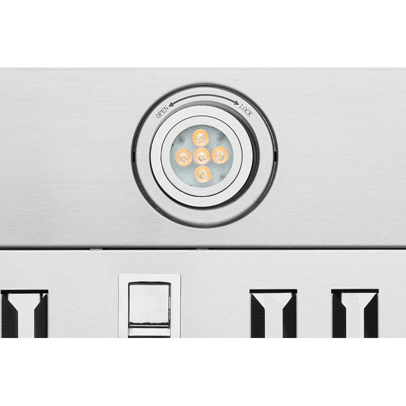Hotte murale convertible 450 pi³ / min, 30", Acier Inoxydable