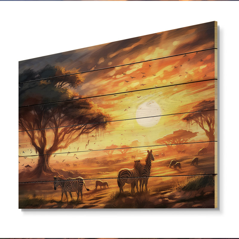 Zèbre safari africain sur fond blanc, H 30 po x l 40 po x P 0,78 po