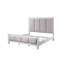 Très grand lit Katia en lin gris clair, gris rustique et blanc vieilli-1446982690