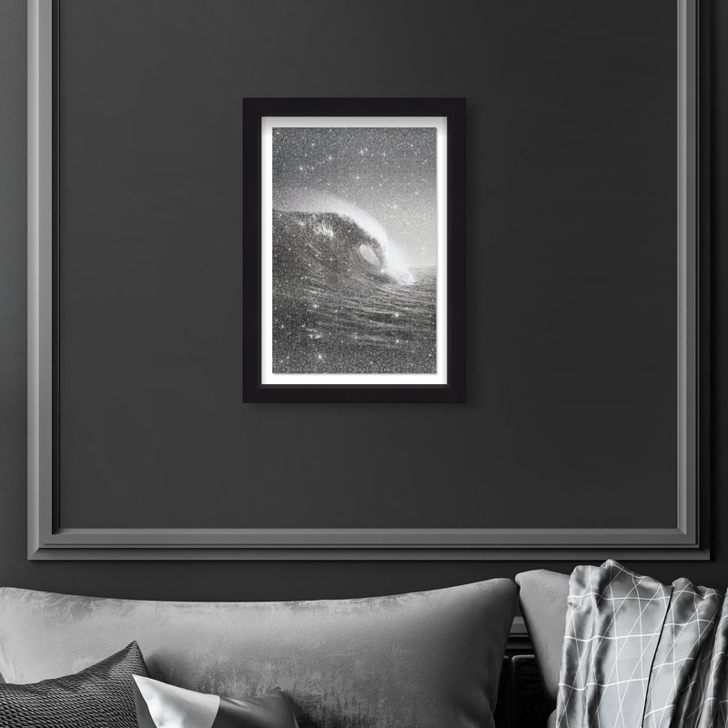 Tectonic Flow II Print by Oliver Gal, 16.5"H x 11.5"W, Black Shadowbox