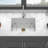 27" Undermount Single Bowl Ceramic Kitchen Sink - Dual Mount  Ceramic Rectangular Deep Single Bowl Sink Basin