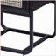 Table d'appoint noire avec plateau en verre
