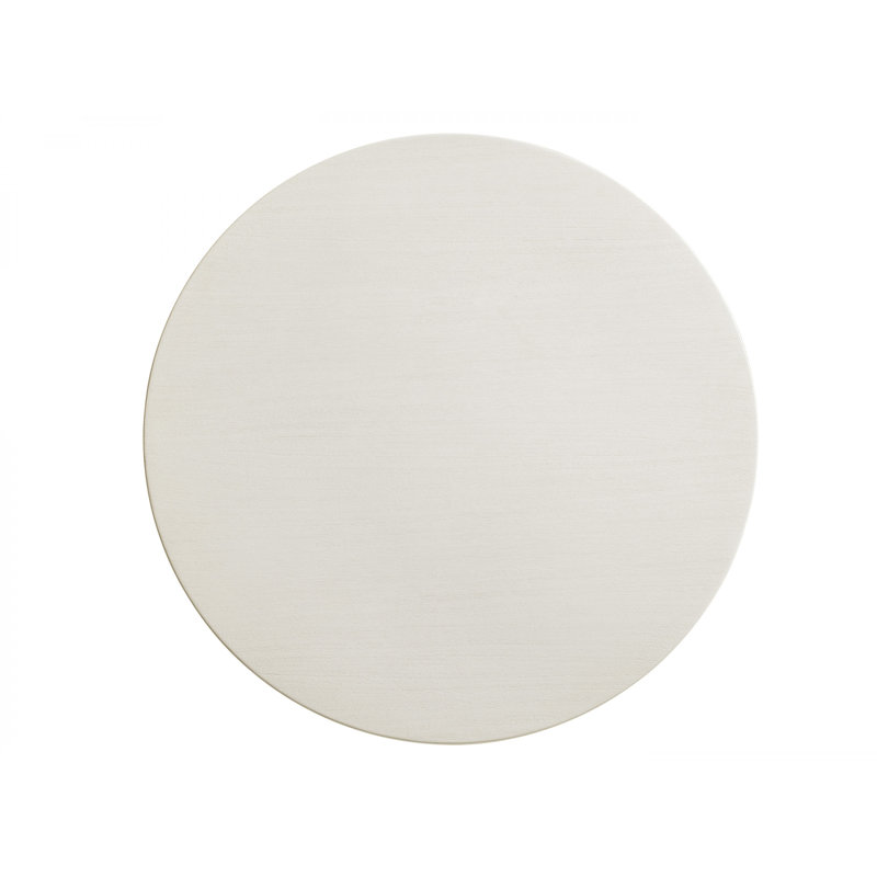 Transitional 36" White Wood Round Center Table