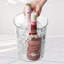 Ensemble de 6 refroidisseurs à vin en plastique pour seau à glace, soda et bière, bouteille de vin, refroidisseur, bac à glace, seau transparent multi-usage comme vase à fleurs ou poubelle