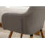 Fauteuil d'appoint contemporain en tissu, gris-401546267