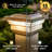 Low Voltage Solar Powered Integrated LED Fence Post Cap Light 4 In. X 4 In.-9809752