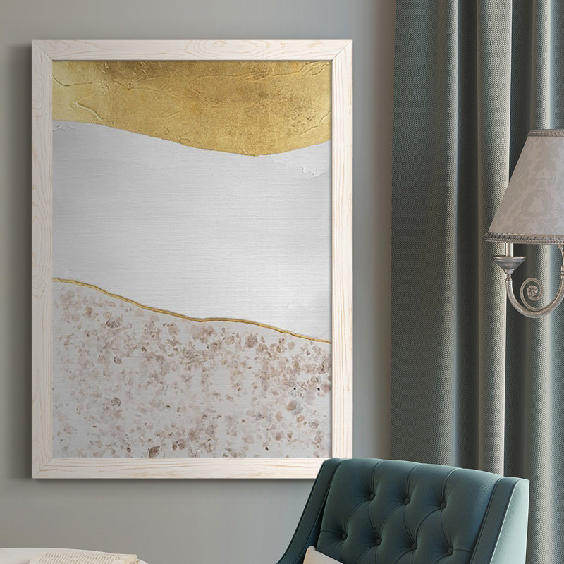 Eelis Whitestone I, peinture sur toile encadrée, Blanc, H 37,5 po x l 27,5 po x P 1 po