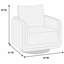 Chaise de salon moderne pivotante rembourrée 1pc-1665956971