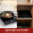 Induction Cooktop - Multifunctional 1800W Electric Stove Top - Hot Plate with Built-In Safety Tools and 10 Power Settings