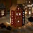 Gingerbread 6.7'' H Stoneware Tabletop Lantern